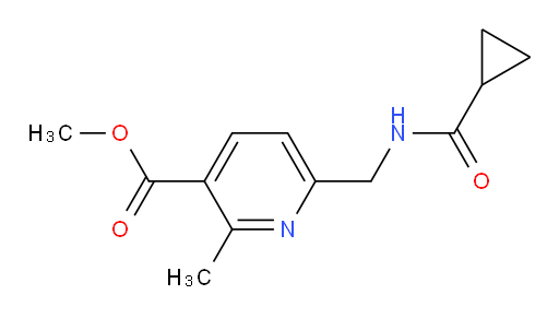 methyl 6-[(cyclopropylformamido)methyl]-2-methylpyridine-3-carboxylate