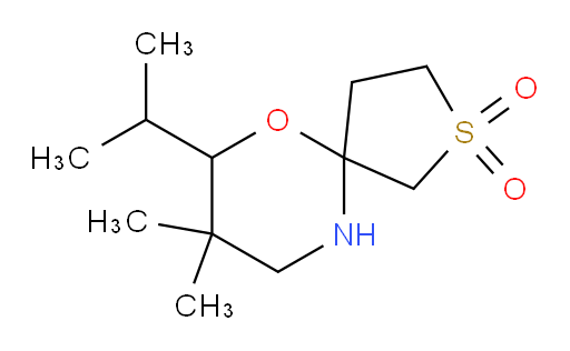 8,8-dimethyl-7-(propan-2-yl)-6-oxa-2lambda6-thia-10-azaspiro[4.5]decane-2,2-dione