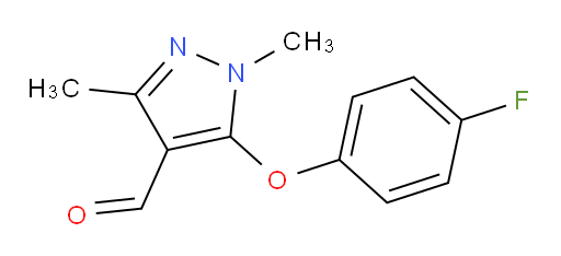 5-(4-fluorophenoxy)-1,3-dimethyl-1H-pyrazole-4-carbaldehyde