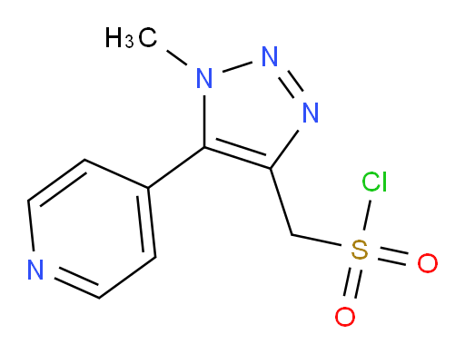 [1-methyl-5-(pyridin-4-yl)-1H-1,2,3-triazol-4-yl]methanesulfonyl chloride