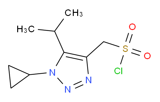 [1-cyclopropyl-5-(propan-2-yl)-1H-1,2,3-triazol-4-yl]methanesulfonyl chloride