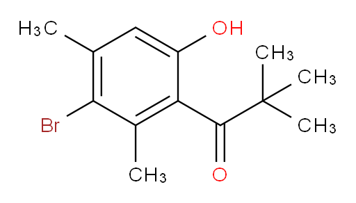 1-(3-bromo-6-hydroxy-2,4-dimethylphenyl)-2,2-dimethylpropan-1-one