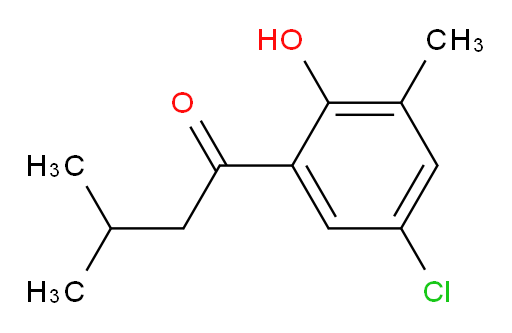 1-(5-chloro-2-hydroxy-3-methylphenyl)-3-methylbutan-1-one