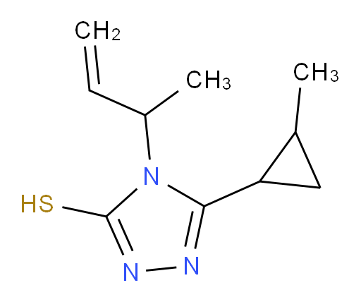 4-(but-3-en-2-yl)-5-(2-methylcyclopropyl)-4H-1,2,4-triazole-3-thiol