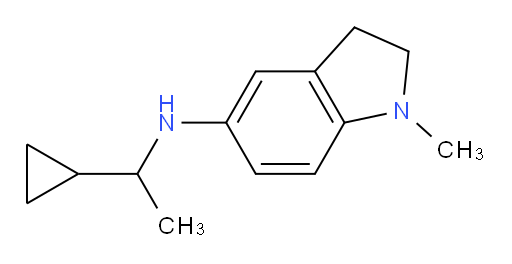 N-(1-cyclopropylethyl)-1-methyl-2,3-dihydro-1H-indol-5-amine