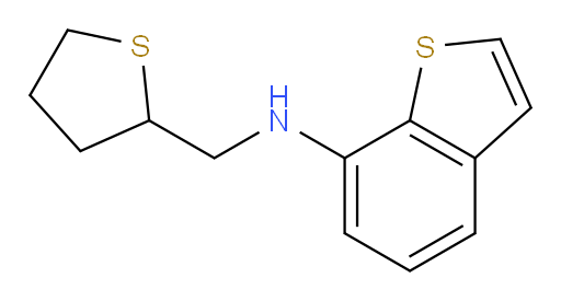 N-[(thiolan-2-yl)methyl]-1-benzothiophen-7-amine