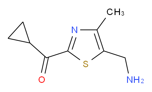 (2-cyclopropanecarbonyl-4-methyl-1,3-thiazol-5-yl)methanamine