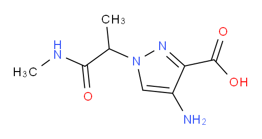 4-amino-1-[1-(methylcarbamoyl)ethyl]-1H-pyrazole-3-carboxylic acid