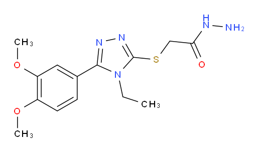 2-{[5-(3,4-dimethoxyphenyl)-4-ethyl-4H-1,2,4-triazol-3-yl]sulfanyl}acetohydrazide