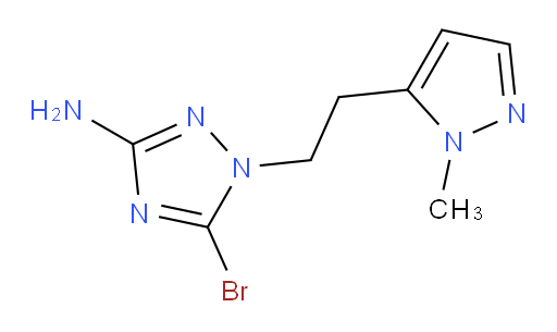 5-bromo-1-[2-(1-methyl-1H-pyrazol-5-yl)ethyl]-1H-1,2,4-triazol-3-amine