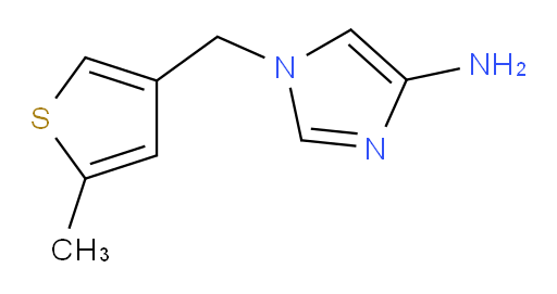 1-[(5-methylthiophen-3-yl)methyl]-1H-imidazol-4-amine