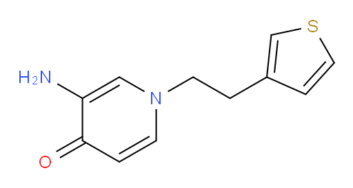 3-amino-1-[2-(thiophen-3-yl)ethyl]-1,4-dihydropyridin-4-one