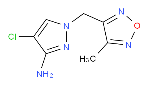 4-chloro-1-[(4-methyl-1,2,5-oxadiazol-3-yl)methyl]-1H-pyrazol-3-amine