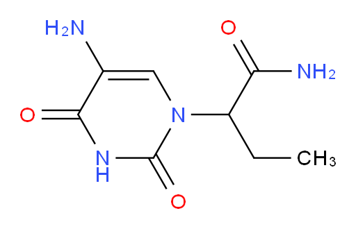 2-(5-amino-2,4-dioxo-1,2,3,4-tetrahydropyrimidin-1-yl)butanamide