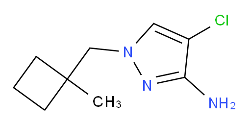 4-chloro-1-[(1-methylcyclobutyl)methyl]-1H-pyrazol-3-amine