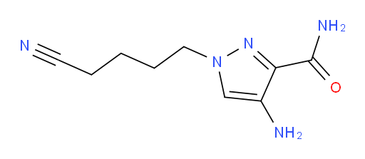 4-amino-1-(4-cyanobutyl)-1H-pyrazole-3-carboxamide