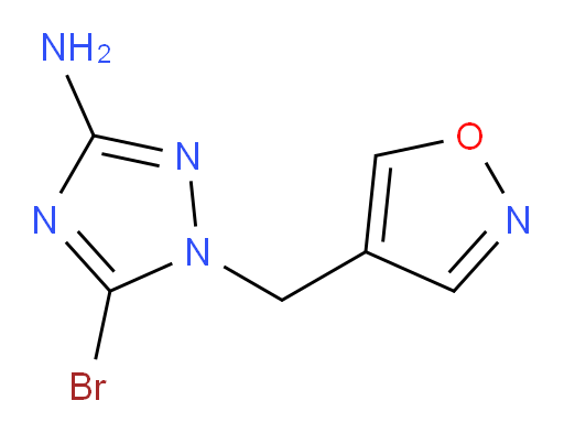 5-bromo-1-[(1,2-oxazol-4-yl)methyl]-1H-1,2,4-triazol-3-amine