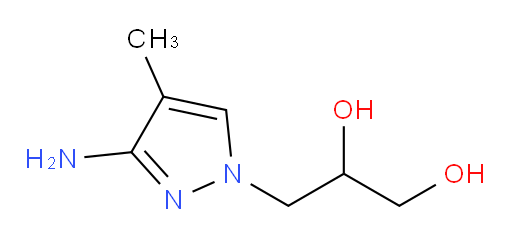 3-(3-amino-4-methyl-1H-pyrazol-1-yl)propane-1,2-diol