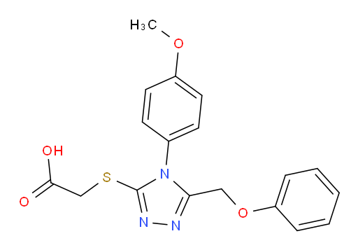 2-{[4-(4-methoxyphenyl)-5-(phenoxymethyl)-4H-1,2,4-triazol-3-yl]sulfanyl}acetic acid