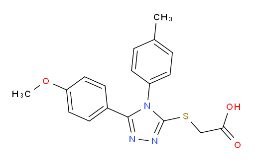 2-{[5-(4-methoxyphenyl)-4-(4-methylphenyl)-4H-1,2,4-triazol-3-yl]sulfanyl}acetic acid