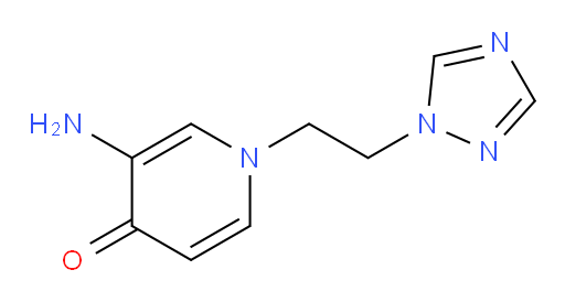 3-amino-1-[2-(1H-1,2,4-triazol-1-yl)ethyl]-1,4-dihydropyridin-4-one