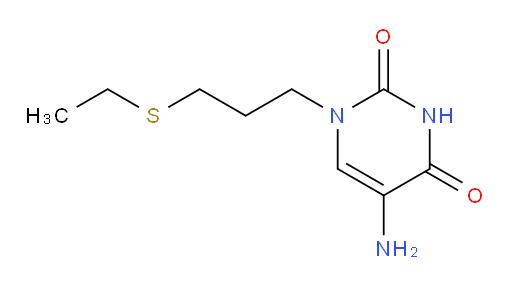 5-amino-1-[3-(ethylsulfanyl)propyl]-1,2,3,4-tetrahydropyrimidine-2,4-dione