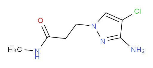 3-(3-amino-4-chloro-1H-pyrazol-1-yl)-N-methylpropanamide