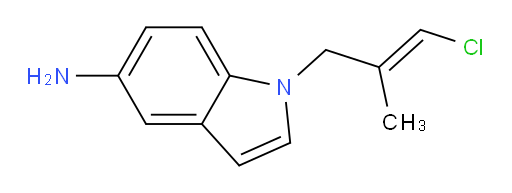1-(3-chloro-2-methylprop-2-en-1-yl)-1H-indol-5-amine