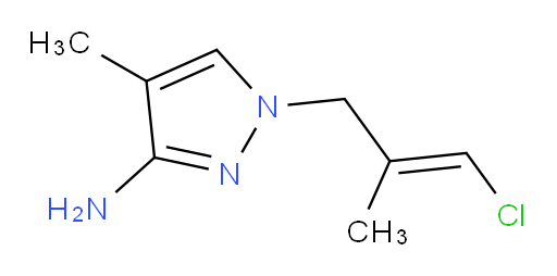1-(3-chloro-2-methylprop-2-en-1-yl)-4-methyl-1H-pyrazol-3-amine