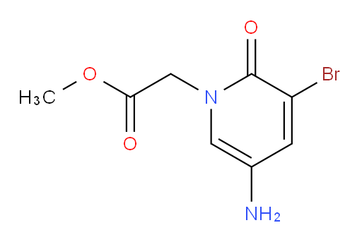 methyl 2-(5-amino-3-bromo-2-oxo-1,2-dihydropyridin-1-yl)acetate