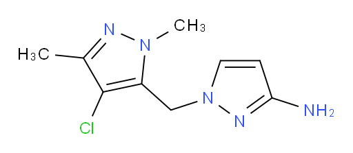 1-[(4-chloro-1,3-dimethyl-1H-pyrazol-5-yl)methyl]-1H-pyrazol-3-amine