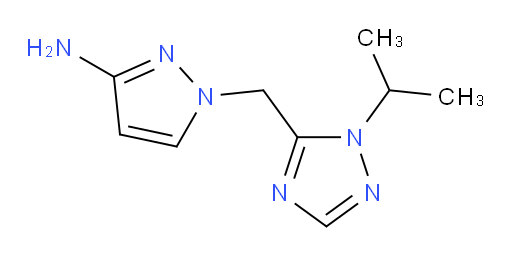1-{[1-(propan-2-yl)-1H-1,2,4-triazol-5-yl]methyl}-1H-pyrazol-3-amine