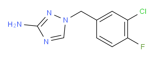 1-[(3-chloro-4-fluorophenyl)methyl]-1H-1,2,4-triazol-3-amine
