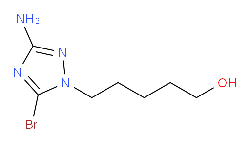 5-(3-amino-5-bromo-1H-1,2,4-triazol-1-yl)pentan-1-ol