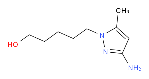 5-(3-amino-5-methyl-1H-pyrazol-1-yl)pentan-1-ol