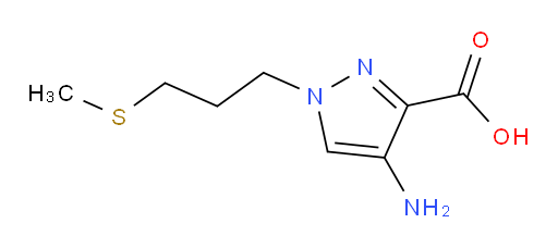 4-amino-1-[3-(methylsulfanyl)propyl]-1H-pyrazole-3-carboxylic acid