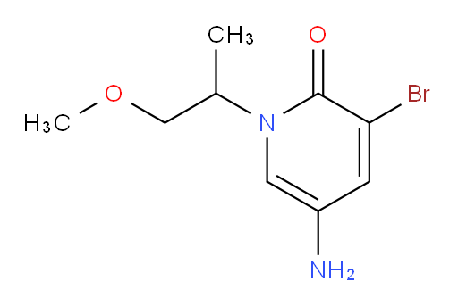 5-amino-3-bromo-1-(1-methoxypropan-2-yl)-1,2-dihydropyridin-2-one