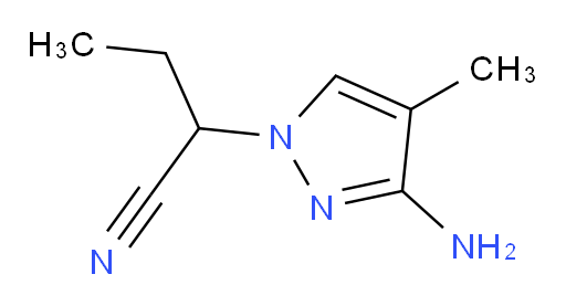 2-(3-amino-4-methyl-1H-pyrazol-1-yl)butanenitrile
