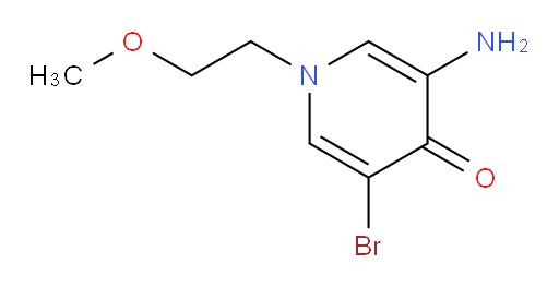 3-amino-5-bromo-1-(2-methoxyethyl)-1,4-dihydropyridin-4-one