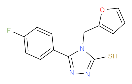 5-(4-fluorophenyl)-4-[(furan-2-yl)methyl]-4H-1,2,4-triazole-3-thiol