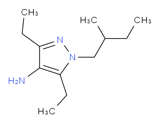 3,5-diethyl-1-(2-methylbutyl)-1H-pyrazol-4-amine
