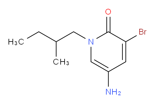5-amino-3-bromo-1-(2-methylbutyl)-1,2-dihydropyridin-2-one