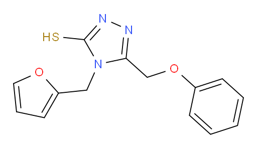 4-[(furan-2-yl)methyl]-5-(phenoxymethyl)-4H-1,2,4-triazole-3-thiol