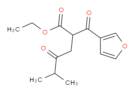 ethyl 2-(furan-3-carbonyl)-5-methyl-4-oxohexanoate