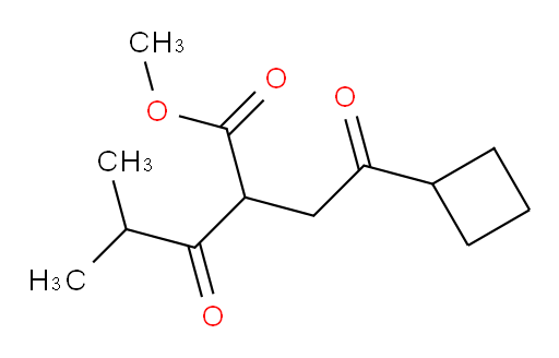 methyl 2-(2-cyclobutyl-2-oxoethyl)-4-methyl-3-oxopentanoate