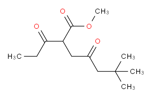 methyl 6,6-dimethyl-4-oxo-2-propanoylheptanoate