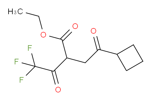 ethyl 2-(2-cyclobutyl-2-oxoethyl)-4,4,4-trifluoro-3-oxobutanoate