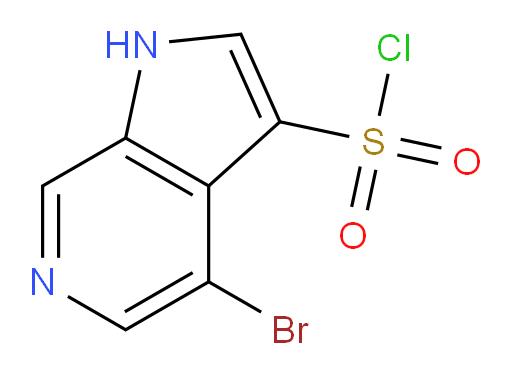 4-bromo-1H-pyrrolo[2,3-c]pyridine-3-sulfonyl chloride