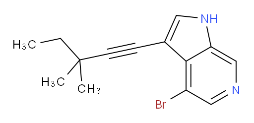 4-bromo-3-(3,3-dimethylpent-1-yn-1-yl)-1H-pyrrolo[2,3-c]pyridine