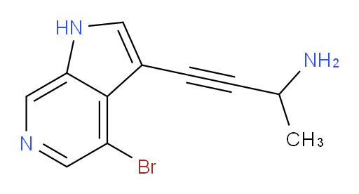 4-{4-bromo-1H-pyrrolo[2,3-c]pyridin-3-yl}but-3-yn-2-amine